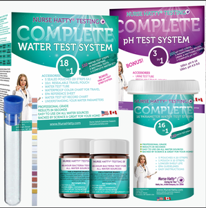 110ct - 18in1 Complete Premium Water Test Kit w 3in1 pH Kit & 2 Bacteria Tests | High-performance Strips Detect 18 Most Common Parameters for Drinking, Aquarium, Pool, Well, Lake & Tap for Home/Travel